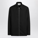 Giacca da camicia zippata nera Jil Sander