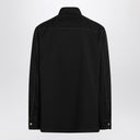 Giacca da camicia zippata nera Jil Sander