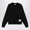 Jil Sander Black Cotton Creewneck Sweatshirt