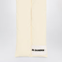 吉尔·桑德（Jil Sander）米色带徽标的围巾