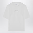 Jil Sander Porcelain Cotton T Shirt With Logo