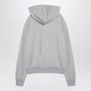 Jil Sander Light Grey Cotton Hoodie With Logo