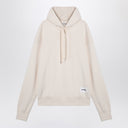 Jil Sander Ivory Swater con patch logo