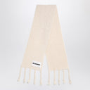 Jil Sander Ivory Mohair Mischschal