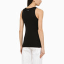 Patou Black Tank Top With Logo