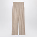 Loulou Studio Beige Wolle und Kaschmirhosen