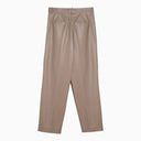 Calvin Klein Beige Leatherette Trousers