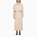 Calvin Klein Beige Cotton Blend Trench