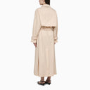 Calvin Klein Beige Cotton Blend Trench