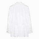 Calvin Klein White Single Breasted Cotton Giacca