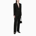 Calvin Klein Black Single Breasted Jacket In Viscose Blend