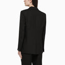 Calvin Klein Black Single Breasted Jacket In Viscose Blend