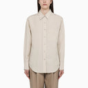 Calvin Klein Beige Linen Blend Shirt