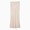 Calvin Klein Cream Long Skirt In Viscose Blend