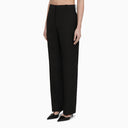 Calvin Klein Black Viscose Blend Regular Trousers