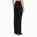 Calvin Klein Black Viscose Blend Regular Trousers
