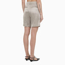 Calvin Klein Sand Coloured Linen Blend Bermuda Shorts