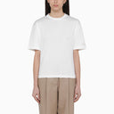 تي شيرت كالفن كلاين قطن أبيض بتفاصيل خلفية