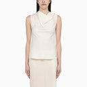 Calvin Klein Vanilla Viscose Sleeveless Blouse