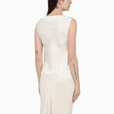 Calvin Klein Vanilla Viscose Sleeveless Blouse