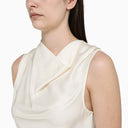 Calvin Klein Vanilla Viscose Sleeveless Blouse