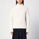 Calvin Klein Ivory Wool Turtleneck Sweater
