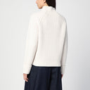 Calvin Klein Ivory Wool Turtleneck Sweater