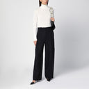 Calvin Klein White Wool Turtleneck Sweater