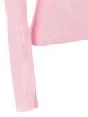 Polo de punto de bordado del logotipo de Ganni