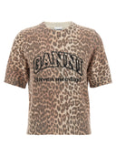 Ganni 'Leopard Wool Mix' t Shirt