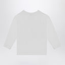 Kenzo White Cotton T Shirt z logo