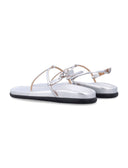 Antiche scarpe piane ghette d'argento
