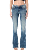 Jeans in denim con icona