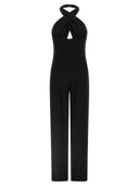 Norma Kamali 'Cross Halter Straight Leg' Jumpsuit