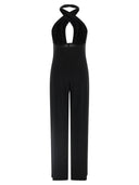 Norma Kamali 'Cross Halter Straight Leg' Jumpsuit
