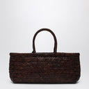 Manebí Brown Woven Nappa Tote Bag