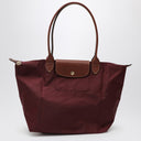 Longchamp Burgundy Le Pliage Original L Bag