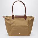 Longchamp Fawn Coloured Le Pliage Original L Bag