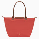 Longchamp Tomato Coloured Le Pliage Original L Bag