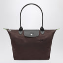 Longchamp mokka gekleurd le plaliage groen M Tas