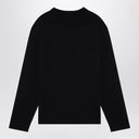 Tekla Black Pyjama Crew Neck Sweater