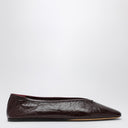 Le Monde Béryl Luna Burgundy Leather Slipper