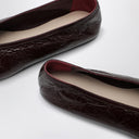 Le Monde Béryl Luna Burgundy Leather Slipper