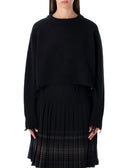 Niedrige klassische Pullover schwarz