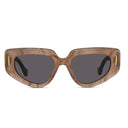Loewe Anagram Pink Geometric Sunglasses