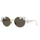Loewe Signature Gold Oval Sunglasses