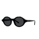 Loewe Slim Black Oval Sunglasses