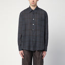 La nostra camicia a scacchi grigio legacy in miscela di cotone