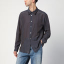 La nostra camicia antracite Bordeaux legacy in miscela di seta