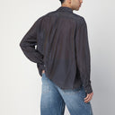 La nostra camicia antracite Bordeaux legacy in miscela di seta